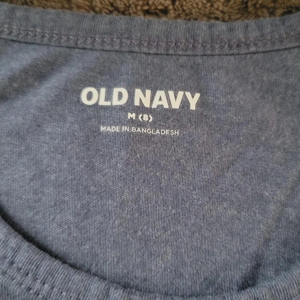 Blue Boys Old Navy Tank Top Size Medium 8 Vacation Summer Beach